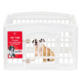 IRIS USA Dog Playpen porte integree; accès facilité pour vous et votre chien.
