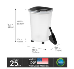 IRIS USA Fermeture étanche améliorée pour aliments, réduction notable de l’humidité.