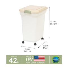 Ouverture large Iris USA pour remplir et racler facilement