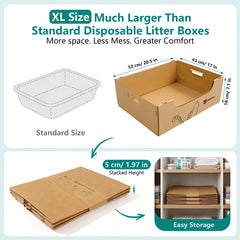 Litière IRRESTRICO recyclable en carton – option durable