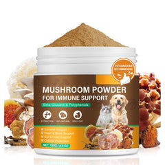 Poudre IRSRDOQU pour chiens et chats avec saveur fumée, soutien immunitaire.