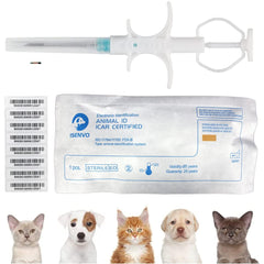 ISENVO Puce animal 134,2 kHz prête à l implantation pour l'identification fiable.
