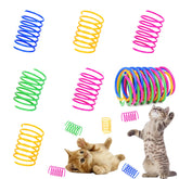 ISMARTEN ressorts pour chat en ensemble de 60, bleu-jaune-rouge-vert, polyvalents.