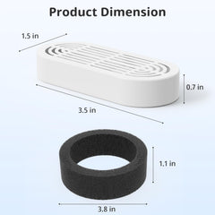 ITSCUTE pré-filtre éponge haute densité pour pompe, capture particules fines.