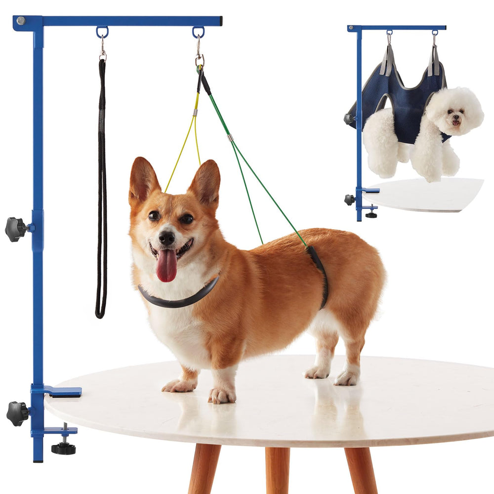 IVEKEN bras-armature toilettage chien 35 régable, confort et stabilité lors du soin.
