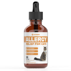 iVitamins soulagement allergie chat – bouteille avec pipette pour administration facile.