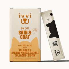 ivvi Skin & Coat – texture crèmeuse appétente pour un en-cas pratique.