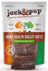 Jack&Pup bâtonnets de gullet dans leur emballage pratique.