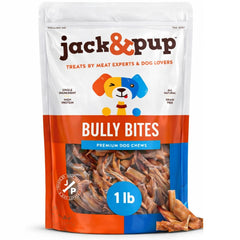 Jack&Pup Bully Bites: sachet pour petits chiens, récompense pratique lors des jeux.