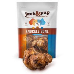Jack&Pup os du jarret de boeuf fumé, texture délicieuse pour chiens croquants.