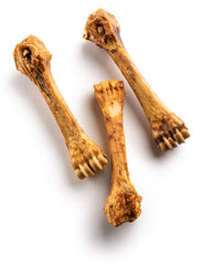 Jack&Pup tendon et viande sur os, texture naturelle pour mastication soutenue.