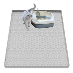 Tapis Jacooxi 34x22 pour litière, capture la litière et protège le sol.
