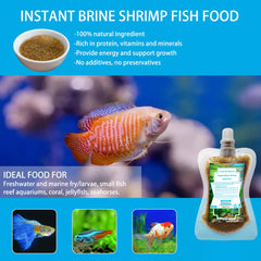 JADINGSFARM œufs d’artémies, nourriture instantanée adaptée pour petits poissons.