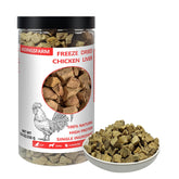 JADINGSFARM foie de poulet lyophilisé en bocal, riche en protéines pour chiens et chats.