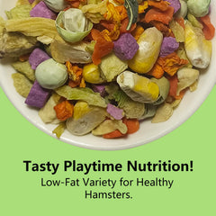 JADINGSFARM Mélange fruits-legumes croquant, ideale pour l'enrichissement quotidien.