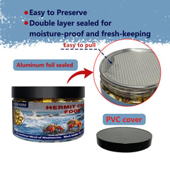 Texture et saveurs variées JADINGSFARM pour stimuler l’appétit du crabe hermit