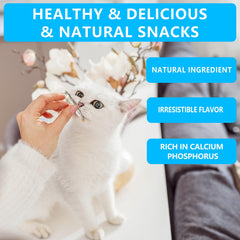 JADINGSFARM Minnows, morceaux séchés pour chat, friandise croquante et appétente.