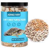 Nourriture tortue JADINGSFARM en boîte fermée, stockage pratique.