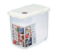 Conteneur riz translucide JapanBargain 1826, capacité 22 lb, stockage pratique.