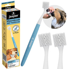 Jasper Macrobrush 360: tête-brosse-dents, nettoyage facile des zones internes.
