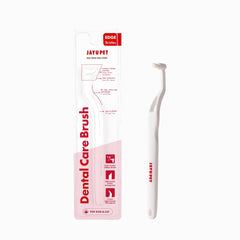Brosse JAYU PET à poils diagonaux arrondis pour un nettoyage précis.