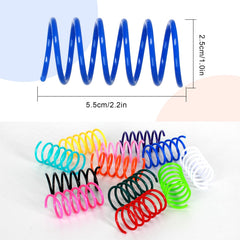 Ressorts pour chats JCSHIMO, 12 couleurs vives pour attirer l'attention et encourager le jeu.