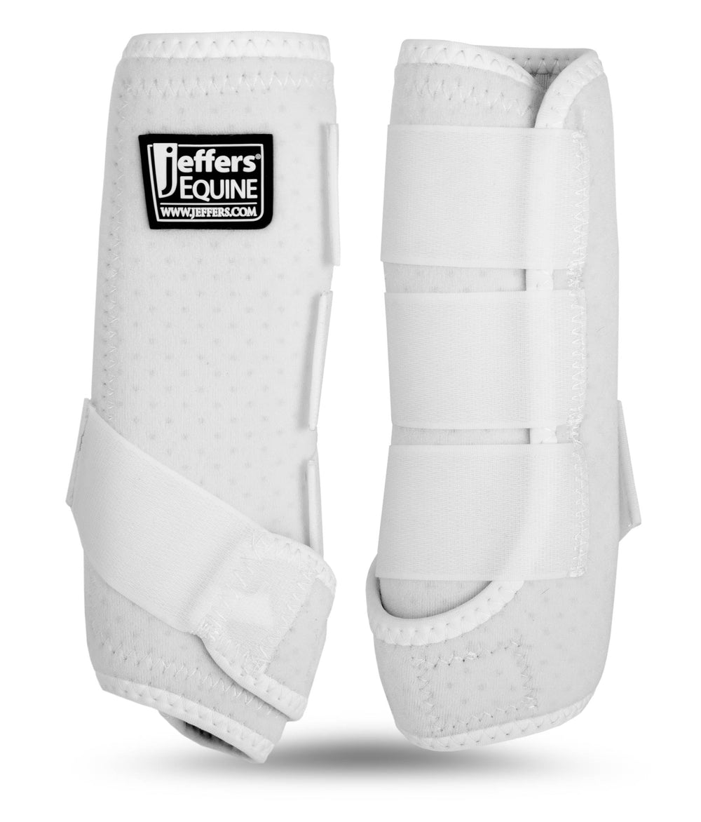 Jeffers bottes protectrices cheval vue avant, protection frontale fiable pendant l'entraînement