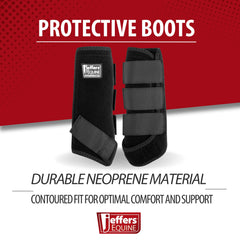 Bottes protectrices Jeffers pour l'arrière gauche, soutien fiable pendant l'entraînement.