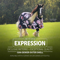 Jeffers Expression impermeable-respirant garde le cheval au sec tout en évacuant l humidité.