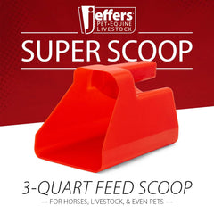 Poignée ergonomique et légère sur le Jeffers Super Scoop.