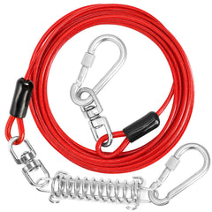 Jenico câble liaison chien 50 pieds, robuste et sûr pour l'extérieur.