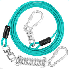 Jenico câble tie-out chien avec crochet pivotant pour plus de sécurité et liberté.