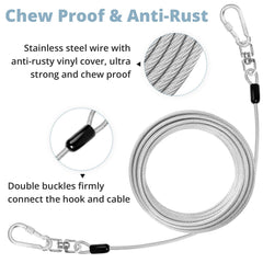 Jenico lien-attache-chien-leger-portable, idéal pour camping.