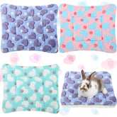 Jetec lits lapin trio, trois couleurs, confort polyvalent pour petits compagnons.