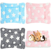 Jetec lit pour petits animaux en polaire bleu, douceur et chaleur.