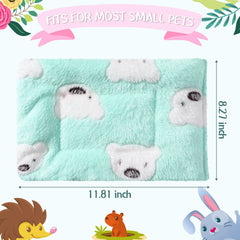 Jetec tapis doux bleu pour petit animal chaleur chaleureuse