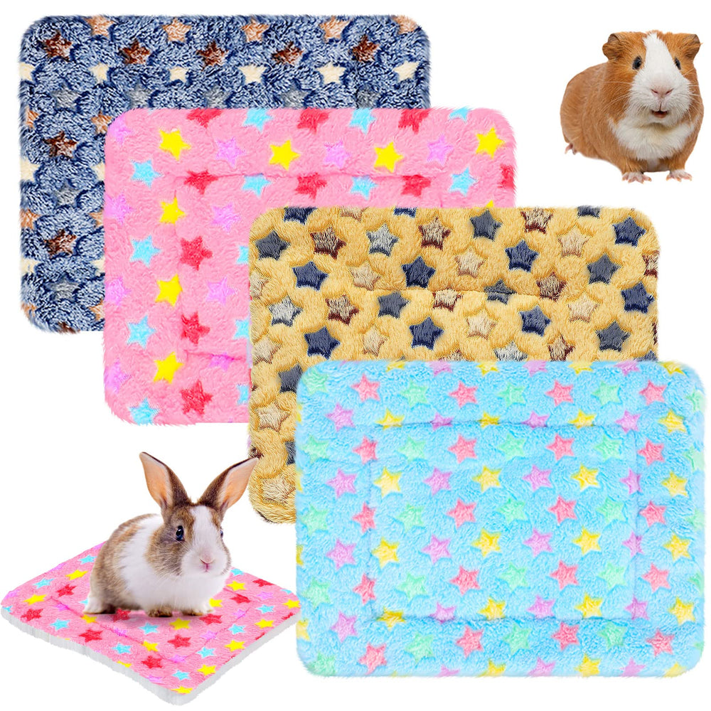 Jetec tapis peluche pour petits animaux bleu, chaleur et confort supérieur.
