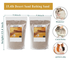 Desert naturel sable JFWOD, texture adaptée au bain hamsters.