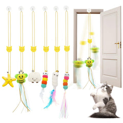 JIARON jouet-plume suspendu pour chat stimule l’activité et le jeu intérieur.