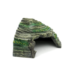 Décor terrarium polyvalent JIHAQUA: adapté pour reptiles, amphibiens, hamsters et poissons.