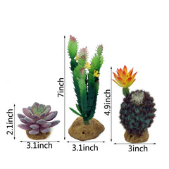 JIHAQUA plantes artificielles pour terrarium, décor durable sans entretien.