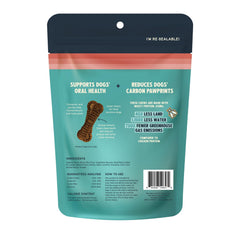 Jiminy's Dental Chews dents nettoyées et haleine améliorée possible.