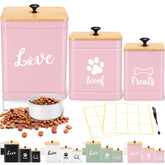 Jingmore ensemble boîtes aliments chien rose, pratique et organisé.