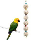 Jinkoozz jouet mastication oiseaux — vue générale, stimule le bec et l'exploration.