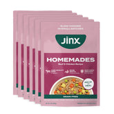 Jinx Boeuf et Poulet sans céréales en poche, repas pratique et savoureux.