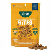 Jinx Chicken Bites emballage affiche une récompense pratique pour chiens