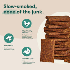 Récompense d'entraînement Jinx Tenders Poulet, haute valeur et goût fumé.
