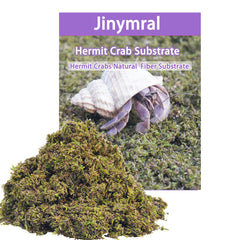 Jinymral Substrat Crabes Ermites – ensemble prêt à l’emploi et naturel pour l’habitat.