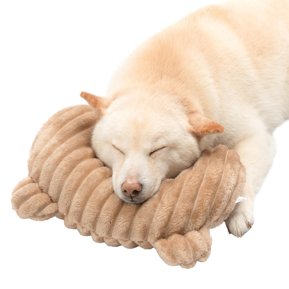 Jiupety oreiller apaisant pour chien, soutient la nuque et favorise le repos détendu.