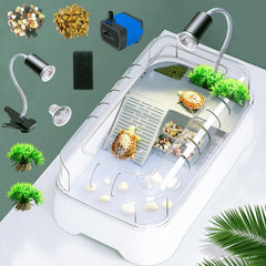 JIURUN kit tortue pompe-filtre en fonctionnement pour eau claire